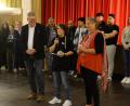 Bild: Andreas Brückmann
Oberbürgermeister Michael Cerny (links) eröffnete mit Anna Weißmann (daneben) und Astrid Knab die Interkulturelle Filmnacht.