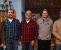 Bild: Stephan Huber
Kassier Albert Ströhl (von links) mit , Schriftführer Erwin Herbert, dem neuen Präsidenten Andreas Wiesner und seinem Stellvertreter Fabio Stammler sowie dem Dritten Vorsitzenden Stefan Schmidt.