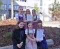 Bild: wrl
Naabtal-Realschule Nabburg, MaxEL, Tabea Geiß, Leni Hasenkopf, Vroni Kurz (hinten von links), Janine Bäumler, Sarah Schückel, Alena Maier (vorne von links)