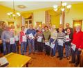 Bild: Alpenverein/exb
Die für ihre lange Mitgliedschaft geehrten Mitglieder der Sektion des Alpenvereins in Amberg.