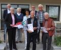 Bild: mfh
Mitgliederehrungen mit (von links) Georg Peters (Erster Vorsitzender), Heidi Hering (50 Jahre), Berta Deutscher (50 Jahre) Gisela Promm (Zweite Vorsitzende, Heinrich Beer (40 Jahre), Bürgermeister Michael Göth, Werner Seidl (50 Jahre) und Rainer Jäger (60 Jahre).