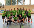 Bild: gsp
Jubel bei den Volleyballern des VC DJK Amberg, die in der kommenden Saison in der 3. Liga spielen.
