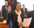 Bild: Gabi Schönberger
Am Montag wurde Eva Nitsche (CSU) im Weidener Stadtrat vereidigt.