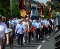 Bild: Kunz
Festzug der Feuerwehr Rothenstadt.