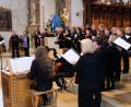 Bild: do
Bei einem musikalischen Streifzug durch fünf Jahrhunderte spannt der Kammerchor Hof mit Mitgliedern der Hofer Symphoniker einen Bogen über die Vertonungen des Pfingsthymnus "Veni, Sancte Spiritus".
