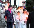 Bild: Gabi Schönberger
Mit einer Kerze in der Hand erhellen viele Gläubige bei der Lichterprozession in Neustadt/WN den Zug durch die Felixallee.
