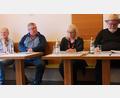 Bild: ubb
Friedrich Brandl aus Amberg, Werner Robl aus Fuchsmühl, Marianne Stangl aus Tirschenreuth und Hans G. Lauth aus Wiesau (von links) lasen aus ihren Werken.