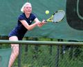 Bild: Hubert Ziegler
Gina Renner gewann ihr Einzel im Match-Tiebreak nach einem abgewehrten Matchball.