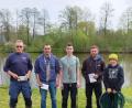 Bild: ak
Die erfolgreichsten Teilnehmer am Königsfischen waren (von links) Vorsitzender Thomas Götz, Matthias Merkl, Fabian Hörl, Kevin Schraml und Luis Schönfelder.