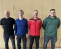 Bild: TSV Erbendorf/exb
Bei den Neuwahlen der Sparte Tischtennis blieb Vieles beim Bewährten, mit Matthias Hablawetz (links) und Niklas Schraml (rechts) gibt es jedoch zwei neue Gesichter im Vorstand. Mit auf dem Bild Pressewart Patrick Lochner (Zweiter von links) und Spartenleiter Hubert Scherm (Dritter von links).