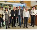 Bild: jzk
Jagdpächter Erwin Heindl, Bürgermeister Roman Schäffler und Jagdvorsteher Bernhard Hofmann (vorne Zweiter bis Vierter von links) mit den Kaibitzer Schlossbläsern.