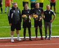 Bild: TSV Erbendorf/exb
Andreas Häupl (links) und Stefan Klamt (rechts) ehrten Sandro Hösl (Zweiter von rechts) und Philipp Heindl (Zweiter von links) für ihren Einsatz beim TSV Erbendorf.