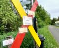 Bild: Gabi Schönberger
In Störnstein sprechen sich viele Menschen mit öffentlichen Schildern und Plakaten gegen den Bau des Süd-Ost-Links aus.