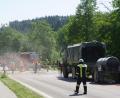 Bild: jut
Auf der Vilstalstraße kurz vor Ensdorf hat kurz ein US-Militärlaster gebrannt.