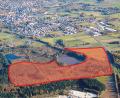 Archivbild: mür
Das geplante Industriegebiet für das Holz-Kompetenz-Zentrum der Ziegler-Group umfasst insgesamt 37,17 Hektar (grob eingezeichnet).