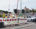 Bild: bl
Am Bahnübergang Nabburg laufen am Montag, 5. Juni die Bauarbeiten an.