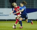 Archivbild: Uwe Anspach
Katharina Naschenweng (rechts), hier in der Champions League gegen Arsenal London im Einsatz, und ihre Hoffenheimer Teamkolleginnen hätten am Mittwoch eigentlich in Amberg spielen sollen.