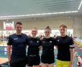 Bild: rbg
Andreas Gradl, Victoria Bogner, Katrin Bachmeier und Patrick Walter (von links) starteten für den TSC bei den deutschen Meisterschaften der Masters in Dresden.