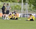 Bild: Hubert Ziegler
Am Boden: Die Spieler des FC Amberg.