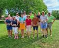 Bild: Kateřina Kalčíková/Golfclub Stiftland/exb
Die Teilnehmenden am Turnier um den Preis der Clubhaus-Gesellschaft, von links Jürgen Hildebrand, Angela Völker, Sabine Baumer, Klaus Kohlhepp, Karin Janda, Andreas Graf, Marlies Koch, Michael Janda, Paul Meyer, Albert Saller, Wolfgang Beer und Präsident Herbert Bäuml.