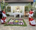 Bild: mez
Bunte Blumenteppiche gab es am Fronleichnamstag in Immenreuth.