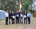 Bild: gru
Nach den Ehrungen: (von links) Werner Gebhard (Reservistenverband), Hans-Reiner Heldrich (RK-Vorsitzender)., Rudi Schmitt, Rudi Gruber, Michael Schuster (SRK-Vorsitzender), Klaus Hiltel, Dieter Kohl, Horst Embacher (BSB-Bezirksvorsitzender).