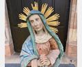 Bild: mma
Die Farben verblasst und gesprungen, war die Statue der "Madonna mit dem Tränentuch" restaurierungsbedürftig.