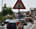 Bild: Petra Hartl
An der Baustelle in der Schlachthausstraße in Amberg brauchen die Verkehrsteilnehmer seit ein paar Tagen