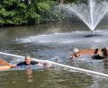 Bild: rgr
Sautrogrennen am Stadtweiher.