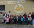 Bild: Kinderhaus &quot;Tausendfüßler&quot;/exb
Vorschulkinder des Kinderhauses "Tausendfüßler" in Waldsassen besuchten kürzlich die Kleintierzüchter.
