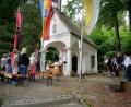 Bild: gz
Der Gottesdienst an der Waldkapelle hat Tradition.