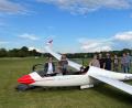 Bild: Katrin Rogenhofer, LSG Amberg
Der Arcus T des Luftsportverbands Bayern am Amberger Flugplatz: Der Doppelsitzer begeisterte die Amberger Piloten restlos.