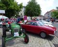 Bild: hm
92 Oldtimer waren beim Inklusionsfest des VdK-Ortsverbands Pfreimd am Samstag auf dem Pfreimder Marktplatz zu sehen.
