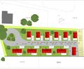 Grafik: Architekturbüro Reichenberger/exb
Die Planzeichnung zeigt, wie der Tiny-House-Park beim Freibad Mitterteich einmal aussehen soll. Zur Orientierung: Rechts neben der gelben Fläche mit den eingezeichneten Autos befindet sich die Ortsstraße „Am Bad“, die graue Fläche oben links ist ein Teil des früheren Naturfreundehauses.