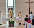 Bild: Katrin Oppitz/exb
Weihbischof Josef Graf zelebriert den Festgottesdienst in Haus Johannisthal.