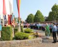 Bild: bjp
Nachdenkliche Töne schlägt Pfarrer Gerhard Pausch bei der Totenehrung (Bild) und beim anschließenden Festgottesdienst an.