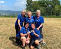 Bild: Schambeck/privat
Die erfolgreichen Neunburger Damen: (vordere Reihe von links) Renate Rampf und Anja Ullmann, (hintere reihe von links) Margit Graf, Traudl Schwindler und Sandra Schambeck.