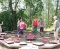 Bild: Kurmittelhaus Sibyllenbad/exb
Mitglieder des Obst- und Gartenbauvereins Liebenstein besuchten den Kurpark im Sibyllenbad bei Bad Neualbenreuth.