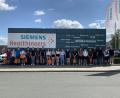 Bild: Siemens Healthcare/exb
Kemnather Mittel- und Realschüler erhielten beim MINT-Erlebnistag bei der Firma Siemens Healthineers einen Einblick in mögliche Ausbildungsberufe, Prozessoptimierung und den Einsatz von Robotern in der Fertigung.