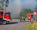 Bild: Feuerwehr Schirnding
Trotz der heftigen Rauchentwicklung hatten die Feuerwehren den Brand schnell unter Kontrolle.