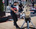 Archivbild: STIHL TIMBERSPORTS®/exb
Peter Bauer beim Standing Block Chop.