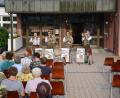 Bild: bey
Die "Hulzstoussboum" aus Waldthurn begeistern bei der Serenade in Waidhaus das Publikum.