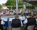 Bild: dob
Einen solchen Ansturm auf eine Serenade wie mit der Blasmusikgruppe "Die Schlossberger" aus Eslarn hat der Generationenpark noch nicht erlebt.