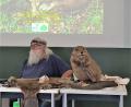 Bild: Klug/exb
Gerhard Schwab vom BUND Naturschutz berichtete von der Wiederansiedlung des Bibers in Bayern.