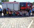 Bild: Kinderhaus &quot;Steinwaldzwerge&quot;/exb
Die "Steinwaldzwerge" waren bei der Feuerwehr.