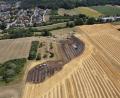 Bild: Freiwillige Feuerwehr Hersbruck
Bei Hartmannshof brannte zunächst eine Ballenpresse, dann ein Hektar Feld.