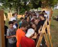 Archivbild: bkr
Bei der ersten Jugendbürgerversammlung im Vorjahr (Bild) haben die Jugendlichen ihre Ideen für die Gemeinde Kastl auf Flipcharts festgehalten. Bei der zweiten Auflage als Teil des Ferienprogramms soll es um einen Jugendtreff gehen.