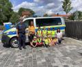 Bild: Kinderhaus Steinwaldzwerge/exb
Die Polizei besuchte die Kinder im Kinderhaus Steinwaldzwerge in Pullenreuth.
