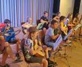 Bild: myd
Melodien zum Träumen präsentiert das Ensemble der fortgeschrittenen Gitarrenschüler.