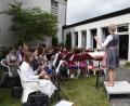 Bild: swo
Konzentriert und motiviert spielen die jungen Musiker beim Weißwurstkonzert nach dem Bruderschaftsfest auf und begeistern die zahlreichen Zuhörer.